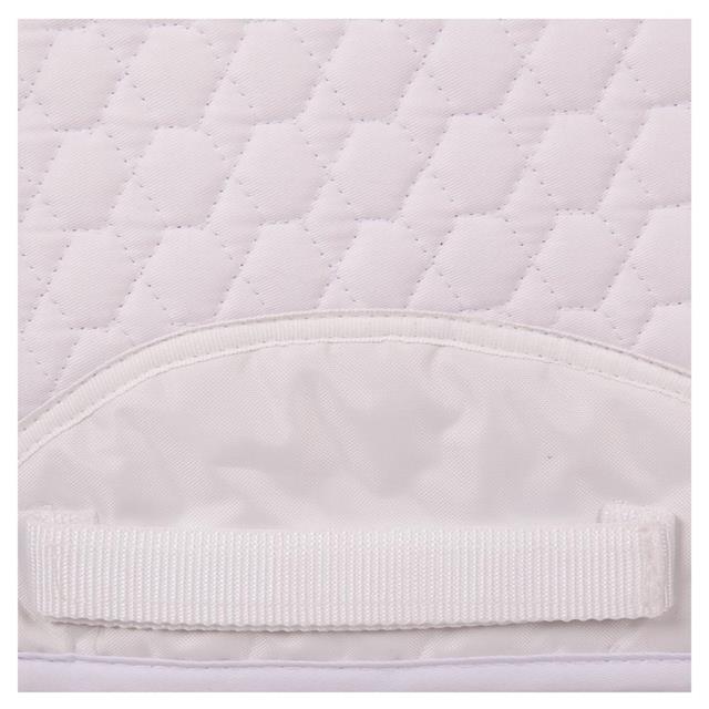 Saddle Pad BR Sheepskin Vertebral Canal White