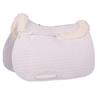 Saddle Pad BR Sheepskin Vertebral Canal White