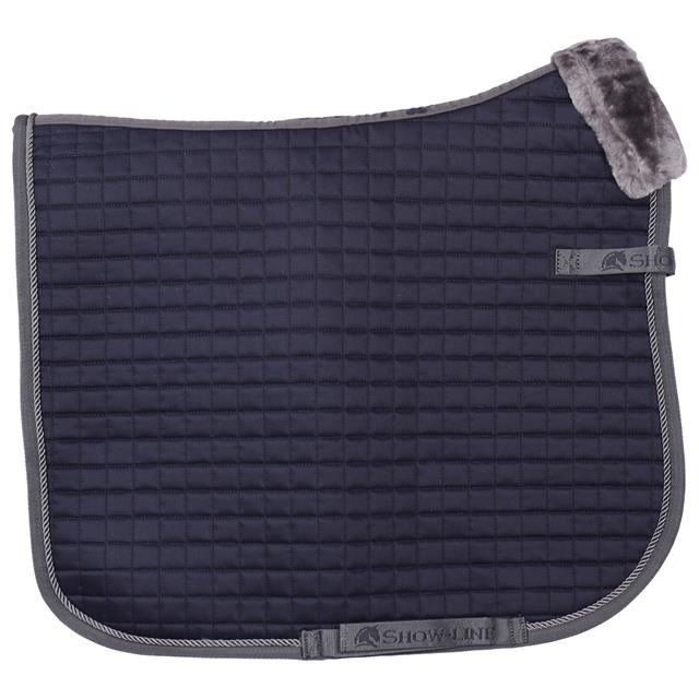 Saddle Pad Bucas Show-Line Dark Blue-Grey