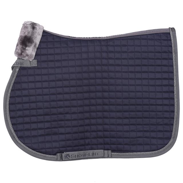 Saddle Pad Bucas Show-Line Dark Blue-Grey