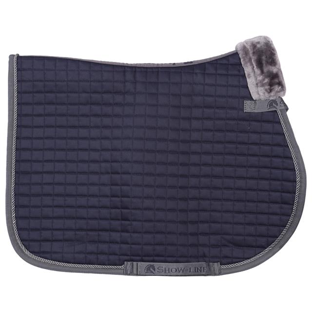 Saddle Pad Bucas Show-Line Dark Blue-Grey