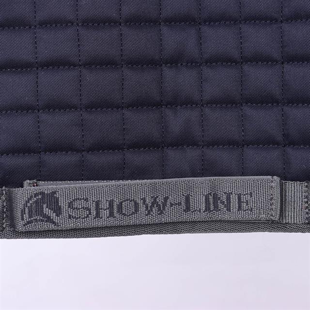 Saddle Pad Bucas Show-Line Dark Blue-Grey