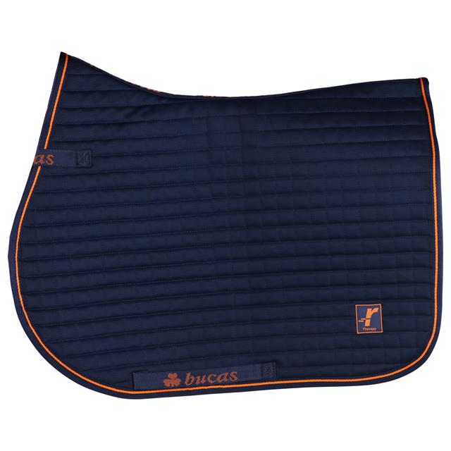 Saddle Pad Bucas Therapy Dark Blue-Orange