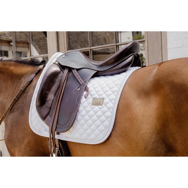 Saddle Pad Diamond Rope Dressage Kentucky White