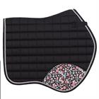 Saddle Pad Equestrian Flowers Epplejeck Black