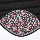 Saddle Pad Equestrian Flowers Epplejeck Black