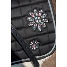 Saddle Pad Equestrian Flowers Epplejeck Black