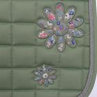 Saddle Pad Equestrian Flowers Epplejeck Green