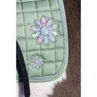Saddle Pad Equestrian Flowers Epplejeck Green