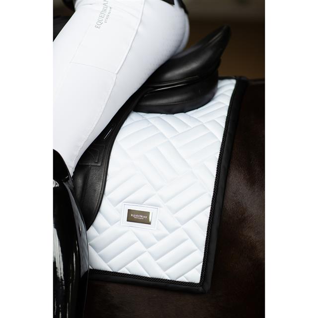 Saddle Pad Equestrian Stockholm Modern White Black Edition White-Black