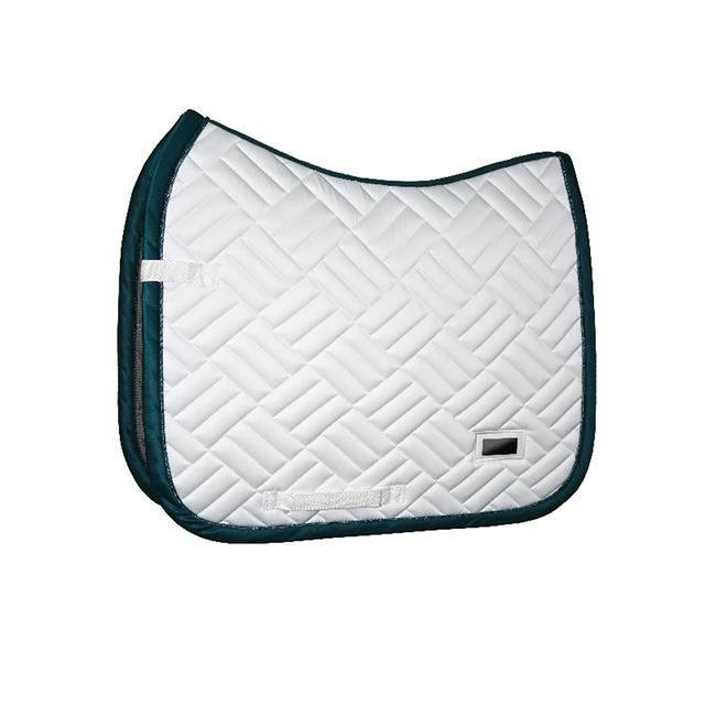 Saddle Pad Equestrian Stockholm Modern White Dramatic Monday White-Green