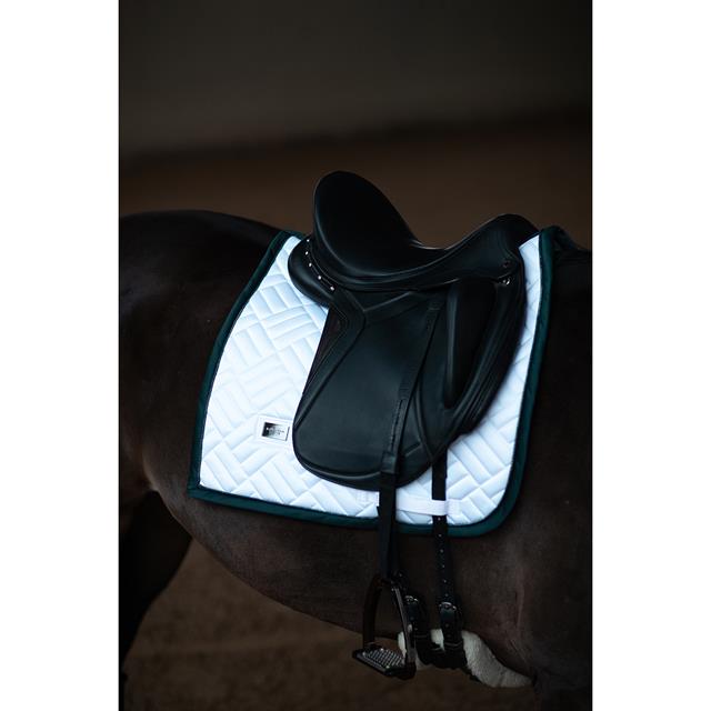 Saddle Pad Equestrian Stockholm Modern White Dramatic Monday White-Green