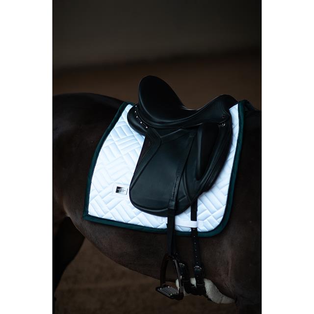 Saddle Pad Equestrian Stockholm Modern White Dramatic Monday White-Green