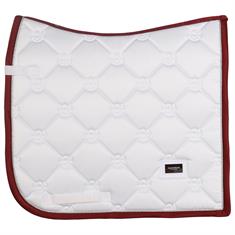 Saddle Pad Equestrian Stockholm Perfection White Bordeaux White-Red
