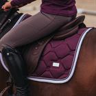 Saddle Pad Equestrian Stockholm Purple White Edge Purple