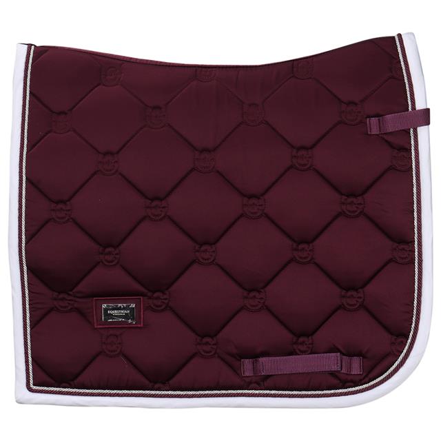 Saddle Pad Equestrian Stockholm Purple White Edge Purple