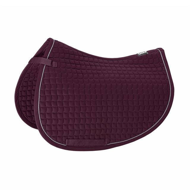Saddle Pad Eskadron Cotton Classic Silver Dark Red