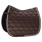 Saddle Pad Eskadron Glossy Wave Contrast Dark Brown