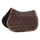 Saddle Pad Eskadron Glossy Wave Contrast Dark Brown