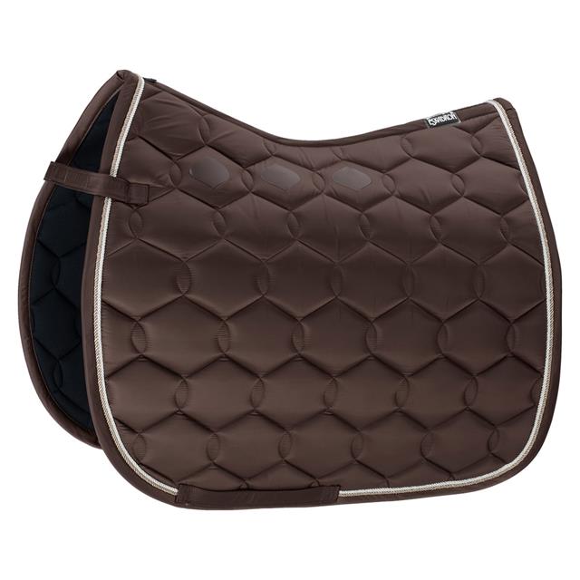 Saddle Pad Eskadron Glossy Wave Contrast Dark Brown