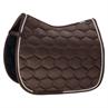 Saddle Pad Eskadron Glossy Wave Contrast Dark Brown