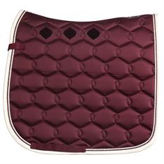 Saddle Pad Eskadron Glossy Wave Contrast Dark Red