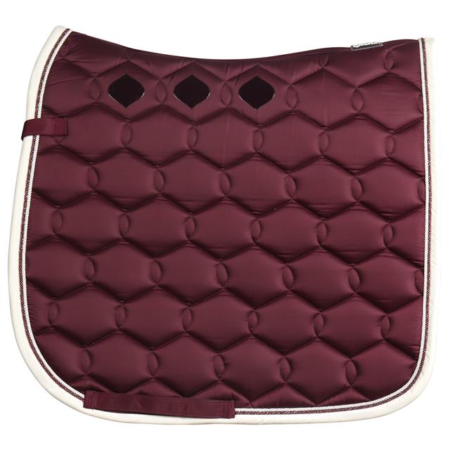 Saddle Pad Eskadron Glossy Wave Contrast Dark Red