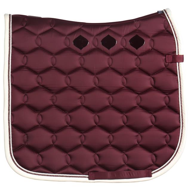 Saddle Pad Eskadron Glossy Wave Contrast Dark Red