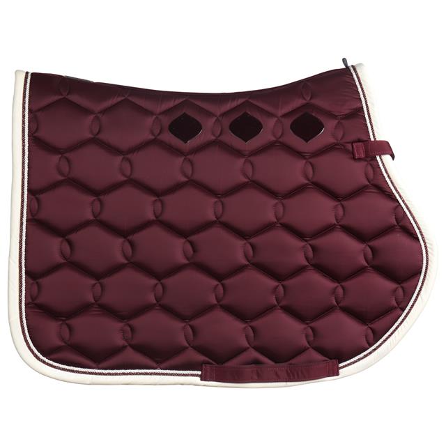 Saddle Pad Eskadron Glossy Wave Contrast Dark Red