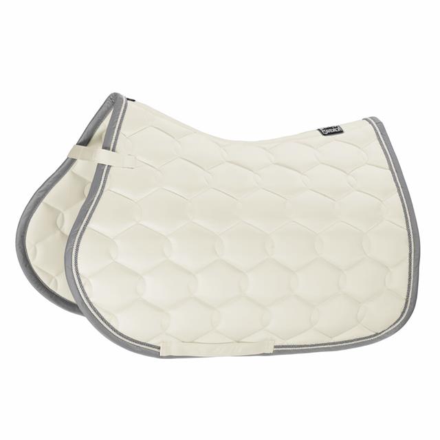 Saddle Pad Eskadron Glossy Wave Contrast Off White