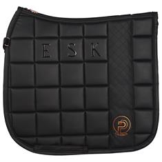 Saddle Pad Eskadron Platinum Biq Square Faux Leather Black