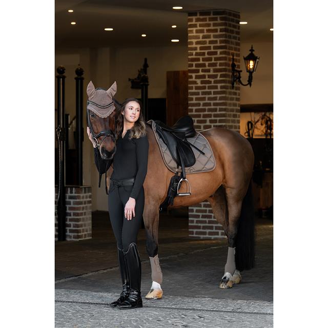 Saddle Pad Eskadron Platinum Glossy Bit Dressage Light Brown