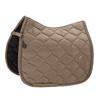 Saddle Pad Eskadron Platinum Highgloss Pearls Dressage Light Brown