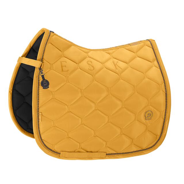 Saddle Pad Eskadron Platinum Highgloss Pearls Dressage Yellow