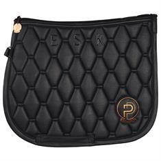 Saddle Pad Eskadron Platinum Metallic Leather Shetty Black