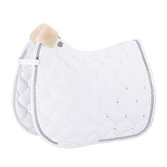 Saddle Pad Eskadron Platinum Pure Velvet Crystal White