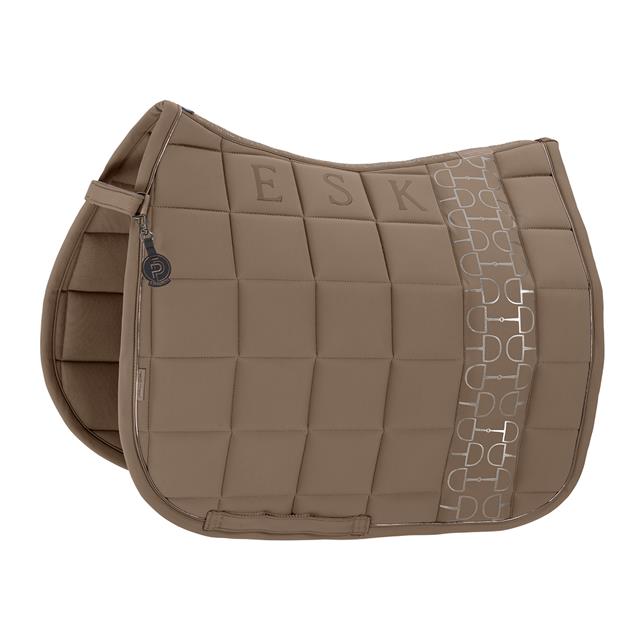 Saddle Pad Eskadron Platinum Softshell Big Square Dressage Light Brown
