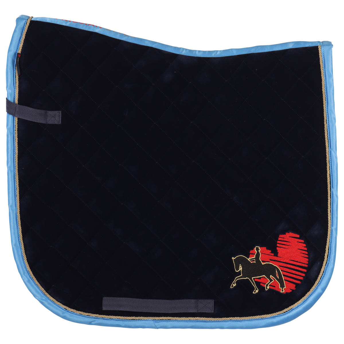 Saddle Pad Harry's Horse Friesian Style Dark Blue Epplejeck