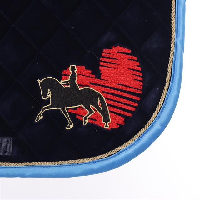 Saddle Pad Harry's Horse Friesian Style Dark Blue
