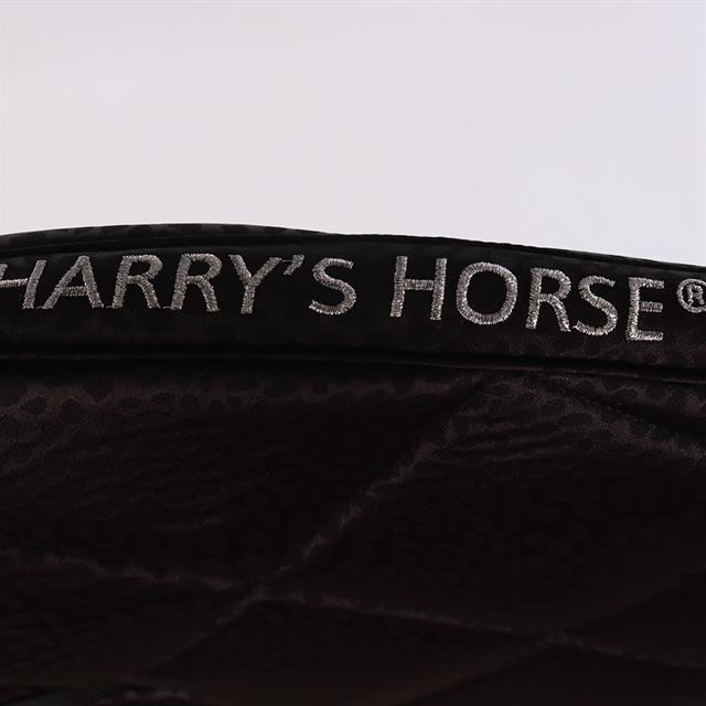 Saddle Pad Harry's Horse Reverso Leopard Black