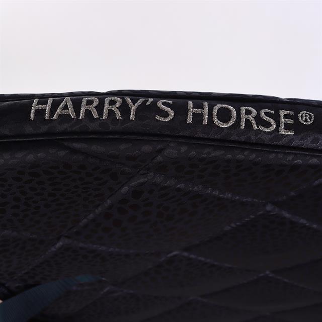 Saddle Pad Harry's Horse Reverso Leopard Dark Blue