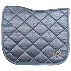 Saddle Pad Harry's Horse Reverso Leopard Light Blue