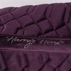 Saddle Pad Harry's Horse Velvet Dark Purple