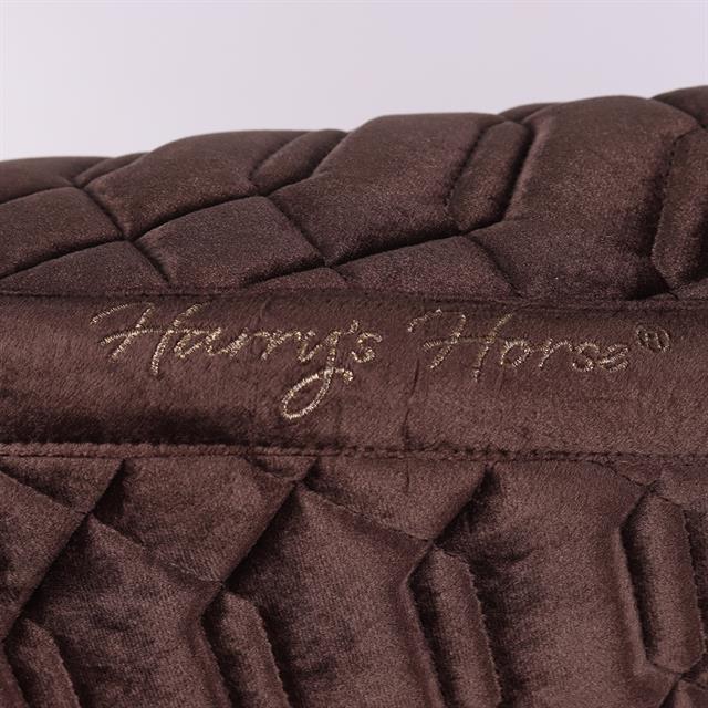 Saddle Pad Harry's Horse Velvet Mid Brown