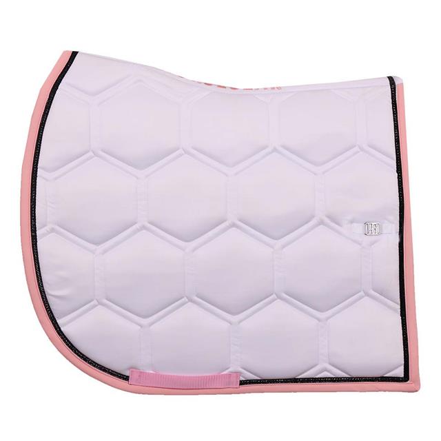 Saddle Pad HORSEGEAR HGBrean All-Purpose White-Dark Pink