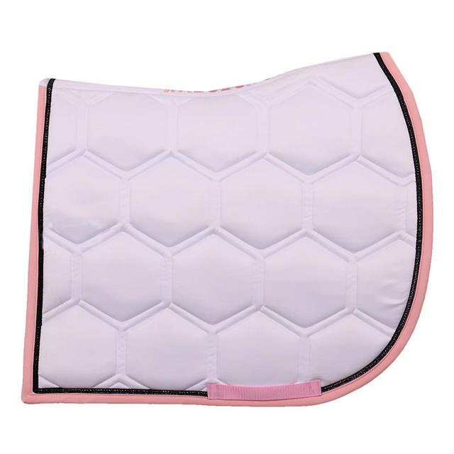 Saddle Pad HORSEGEAR HGBrean All-Purpose White-Dark Pink