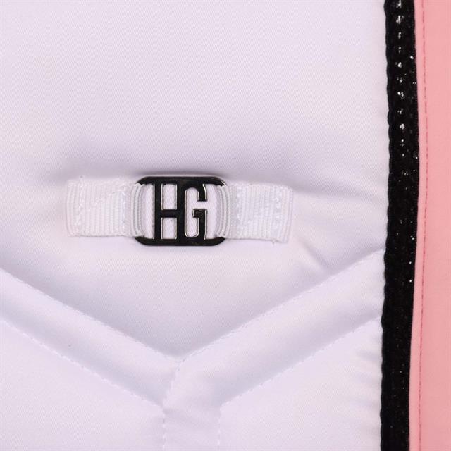 Saddle Pad HORSEGEAR HGBrean All-Purpose White-Dark Pink