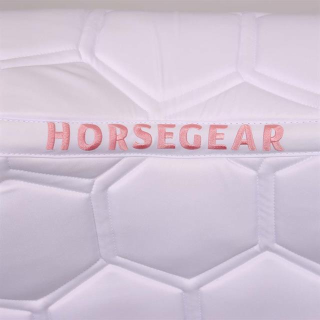 Saddle Pad HORSEGEAR HGBrean All-Purpose White-Dark Pink