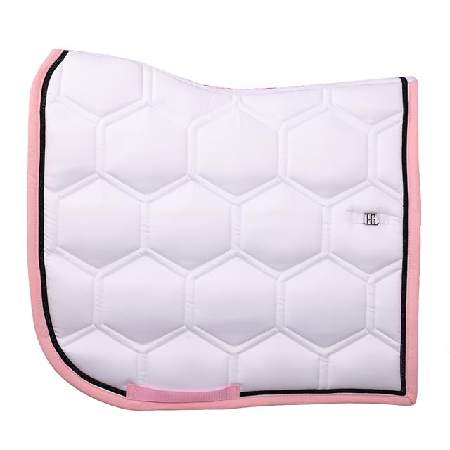 Saddle Pad Horsegear HGBrean DR White-Dark Pink