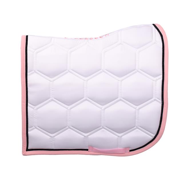 Saddle Pad Horsegear HGBrean DR White-Dark Pink